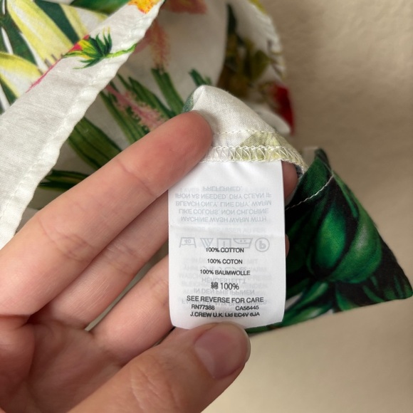 J. Crew Flutter Sleeve Novelty Print Popover Top Ratti Into the Wild - Picture 9 of 13